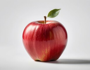 red apple isolated on white