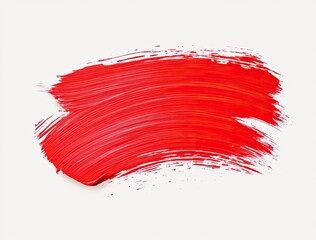 Red paint brush stroke texture