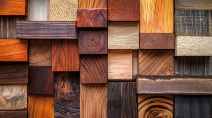 Stacked Plywood and Wood Products in a Warehouse
