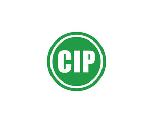 CIP logo design vector template. CIP