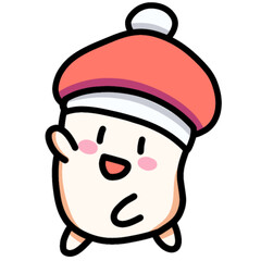 Cute Holiday Marshmallow: Festive Cheer