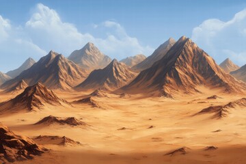 Naklejka premium Majestic Desert Mountain Range