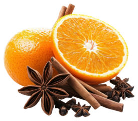 PNG Mulled wine orange spices fruit.