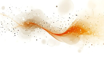 Obraz premium Abstract Gold and Orange Wave with Sparkle