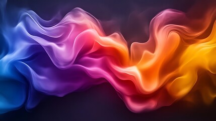 Obraz premium Abstract Colorful Swirling Waves of Light and Color