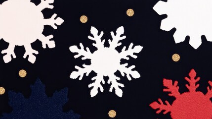 snowflakes, copy space, winter background, free space for text and greetings