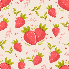 Strawberry_seamless_pattern_cute_handdrawing_texture