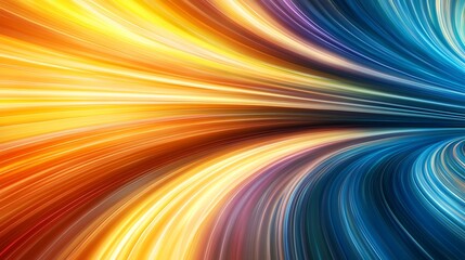 Obraz premium Abstract vibrant light streaks forming a tunnel.