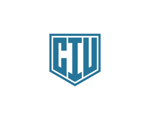 CIU logo design vector template. CIU