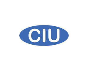 CIU logo design vector template. CIU