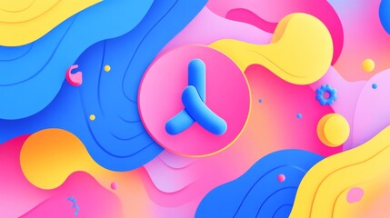 Fototapeta premium Optimistic Abstract Background for Cultural Events