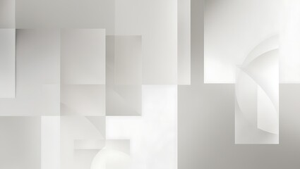 Abstract Grey and White Geometric Shapes Design