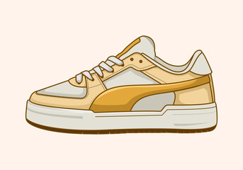 Sneaker shoes illustration