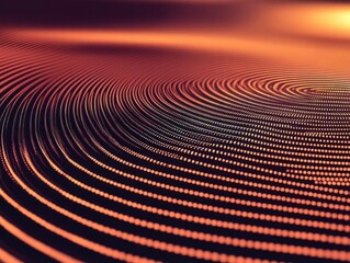 Exploring abstract swirling patterns in vibrant orange hues