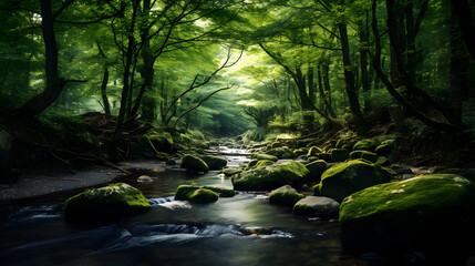 stream in the woods