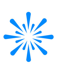 Fuegos artificiales de color celeste sin fondo 