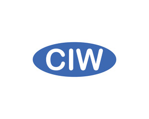 CIW logo design vector template. CIW
