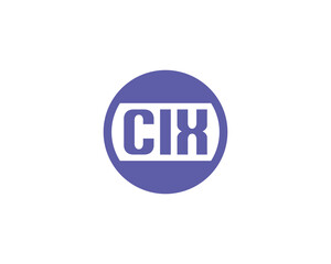 CIX Logo design vector template. CIX