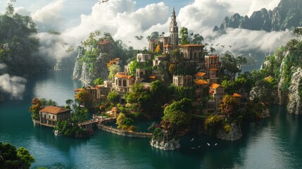 Enchanted Island Village: A Serene Lakeside Escape
