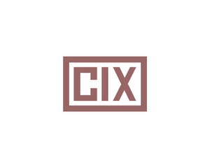 CIX Logo design vector template. CIX