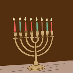 candles vector art featuring burning flames and decorative designs