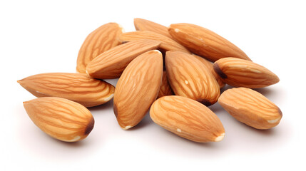 Obraz premium almonds on white background