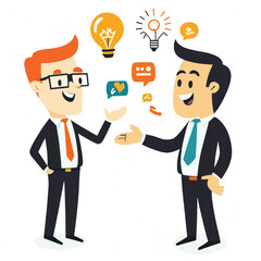 Engaging Business Discussion with Illustrative Design