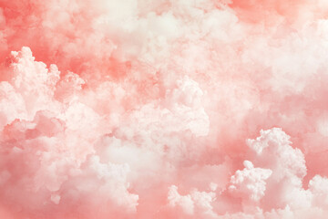Fototapeta premium dreamy cloudscape with soft pink and white hues creating serene