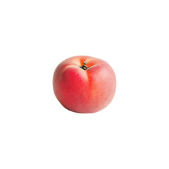 Peach isolated on white background, full depth of field 