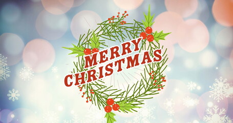 Image of christmas greetings text over christmas decoration © vectorfusionart
