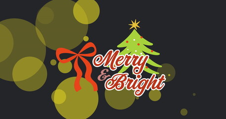 Image of christmas greetings text over christmas decoration © vectorfusionart