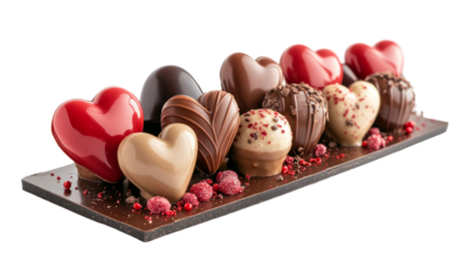 A charming image of a chocolate Valentine's Day gift pack, showcasing its delightful presentation and romantic appeal