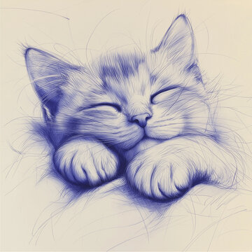recommend clip art: 猫の線画
