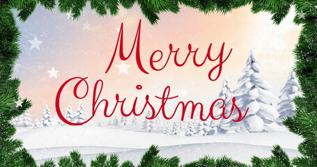 Image of christmas greetings over decoration with circular happy christmas happy christmas text over © vectorfusionart