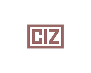 CIZ logo design vector template. CIZ
