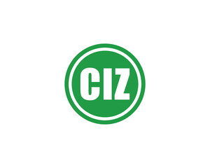 CIZ logo design vector template. CIZ
