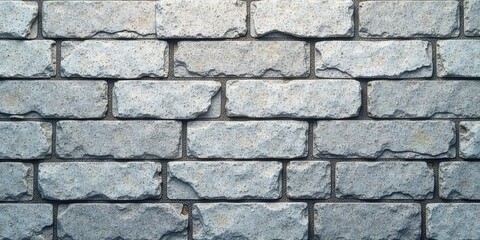A Detailed Close-Up of a Textured Gray Brick Wall Surface Featuring Irregularly Shaped Bricks with Subtle Variations in Tone and Texture