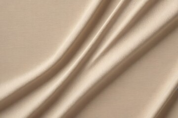 a close up of a beige fabric with a very long line of folds