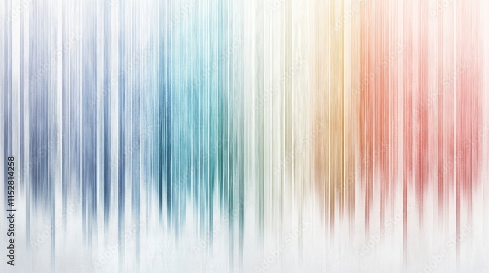 Aufkleber abstract gradient vertical stripes showcasing a spectrum of soft pastel colors and a subtle sense of