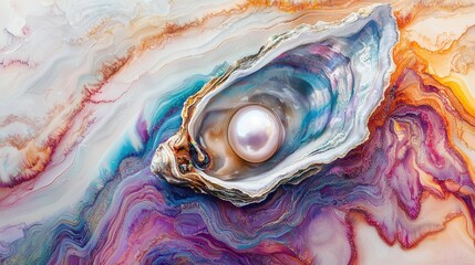 Discovering unique pearls in nature’s gemstone oasis underwater artistic photography vibrant colors