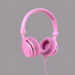 Pink Headphones with Comfortable Earcups