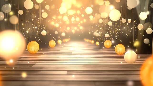 Glowing and luminous dragon lanterns against a dynamic background in a vibrant 3D for Lunar New Year or Chinese festival themed designs and layouts