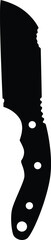 Silhouette of a knife