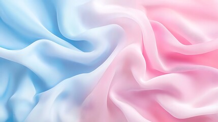 Obraz premium Softly Draped Pastel Fabric Mockup Photo. AI Generated
