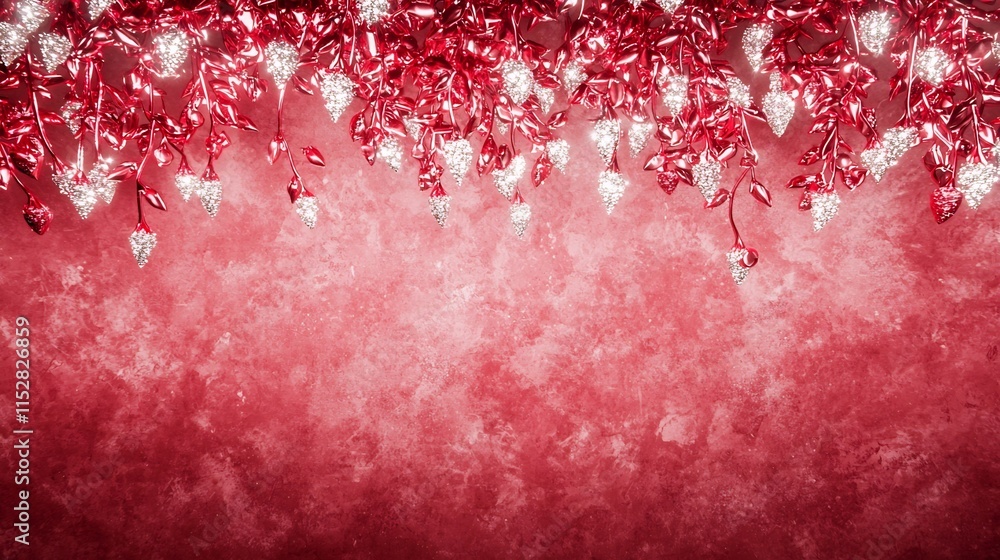 Poster captivating 3d of a stunning fireworks display in a vibrant red sky creating a celebratory atmospher