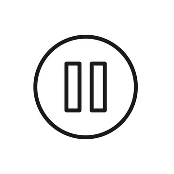 Pause button icon design