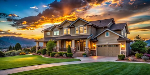 Colorado Springs Dream Home: Wide-Angle Photography of Perfect Single Family House