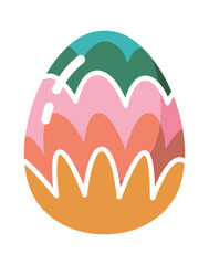 Happy easter egg vector illustration