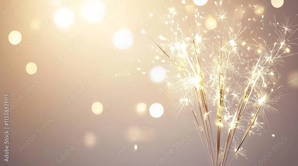 Poster stunning 3d of vibrant colorful fireworks bursting against a glowing luminous text field backdrop wi