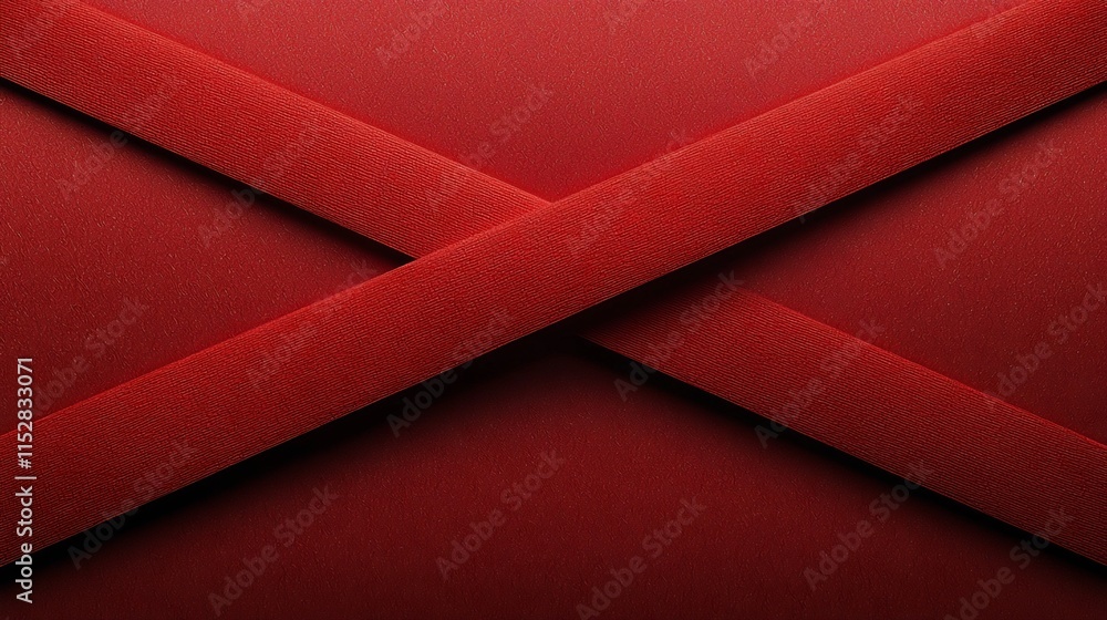 Poster elegant and modern 3d of a red envelope with a vivid clean background and placeholder text area perf